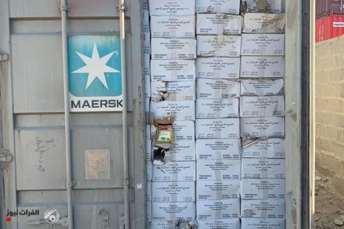 ضبط 9 حاويات محملة بحليب منتهي الصلاحية معدة للتهريب في ميناء ام قصر