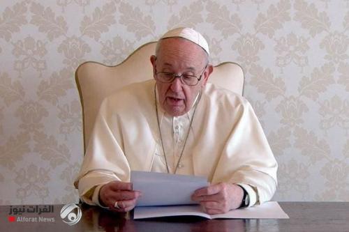 قبيل زيارته.. بابا الفاتيكان يوجه رسالة الى العراقيين {فيديو}