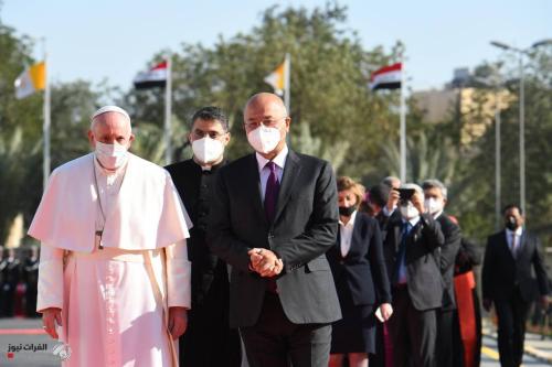 صالح: العراق لن يستقر من دون سيادة ولقاء البابا والسيد السيستاني قمة الإعتدال والوسطية