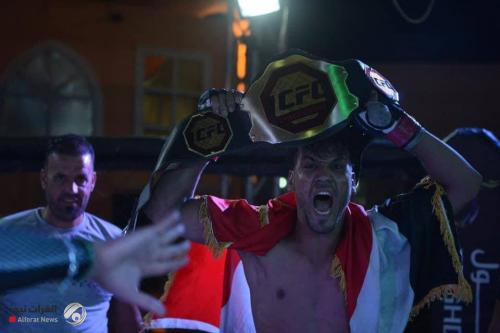 فوز لاعب عراقي للمواي تاي بالضربة القاضية في بطولة براف للفنون القتالية