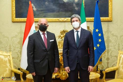 الحلبوسي يوجه دعوة لنظيره الايطالي لزيارة العراق