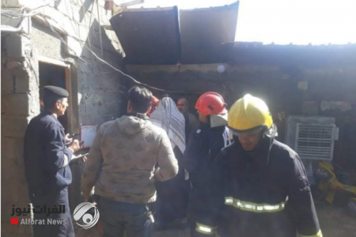 الدفاع المدني ينقذ عائلة من حريق اندلع داخل منزل في كربلاء