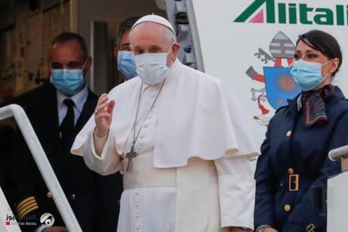 بابا الفاتيكان يغادر العراق بعد زيارة تأريخية