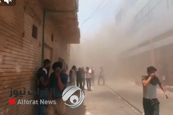 بالفيديو.. حرق بمخزن للديكورات في عشار البصرة