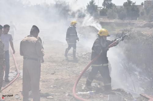 الدفاع المدني تخمد حريقا اندلع قرب مبنى نقابة الصحفيين
