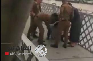بالفيديو.. انقاذ شاب "مسلح" من الانتحار ببغداد