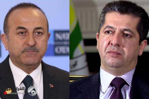 بارزاني ووزير الخارجية التركي يتفقان هاتفياً بشأن التحقيق في هجمات أربيل وبعشيقة